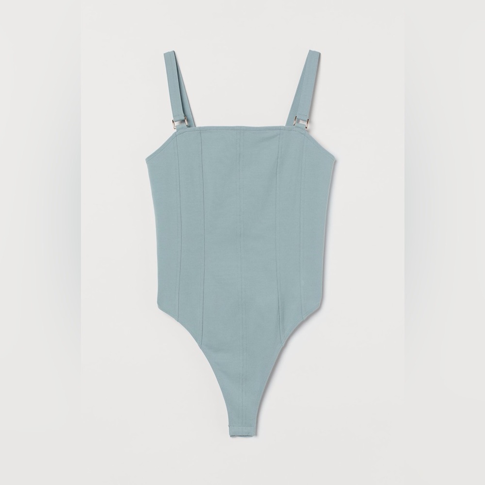 H&M G-STRING BODYSUIT in turquoise
